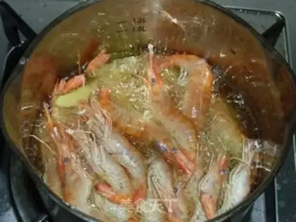 Make Garlic lemon shrimp step 1