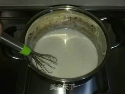Make Blood rice ice cream step 3