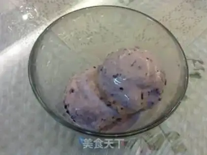 Make Blood rice ice cream step 6