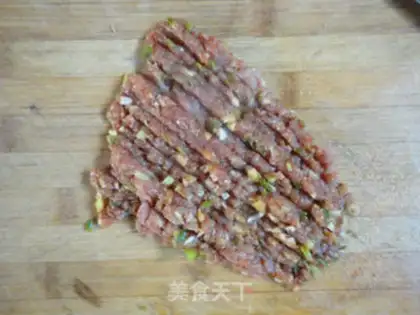 Make Soybeans pork pancake step 1