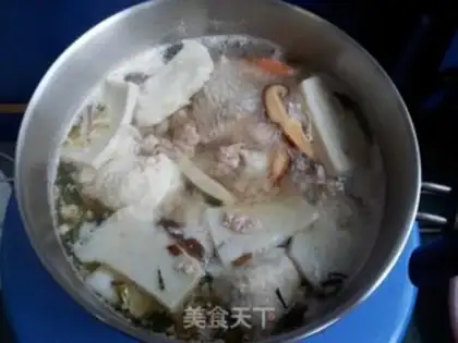 Make Spicy riceball soup step 2