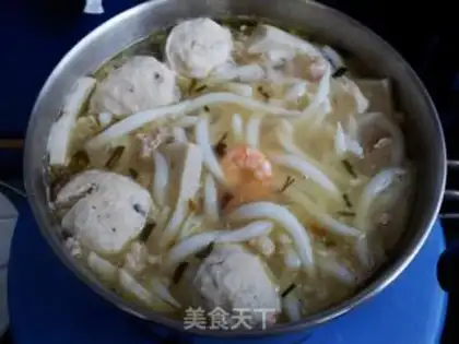 Make Spicy riceball soup step 3