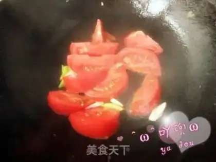 Make Tomato fried eggs step 5