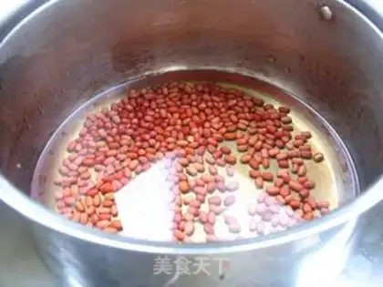 Make Red bean rice step 1