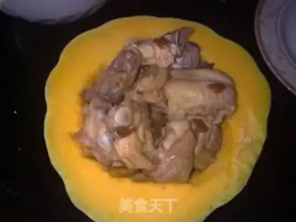 Make Pumpkin steamed chicken step 5