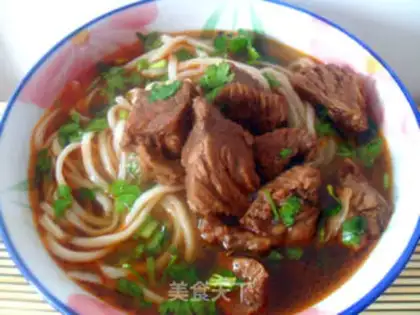 Make Red beef noodles step 21