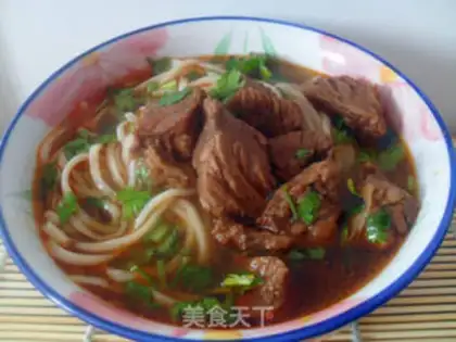 Make Red beef noodles step 22