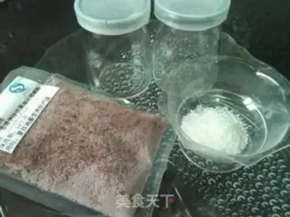 Make Coconut juice black gallon pudding step 0