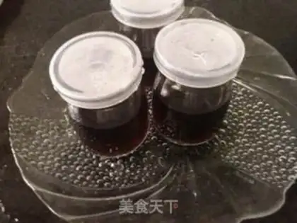 Make Coconut juice black gallon pudding step 2