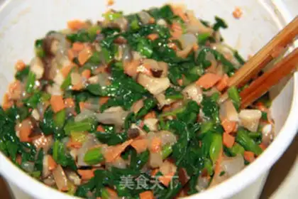Make Emerald crystal dumplings step 1