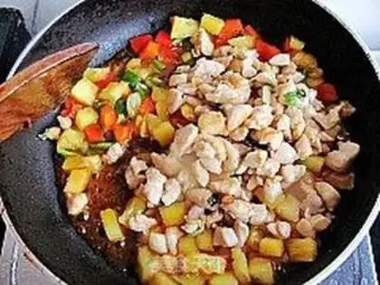 Make Sweet pineapple chicken step 9