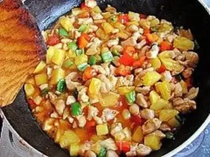Make Sweet pineapple chicken step 11