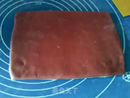 Make Red bicolor buns step 10
