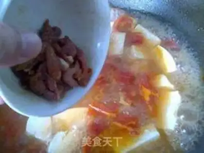 Make Tomato egg tofu soup step 6