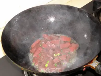Make Duck blood tofu step 2