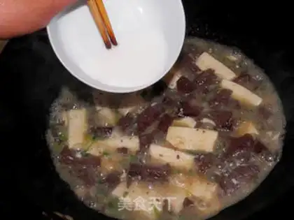 Make Duck blood tofu step 5