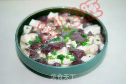 Make Duck blood tofu step 7
