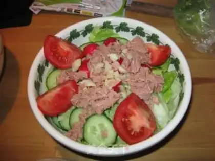 Make Swallow fish salad step 4