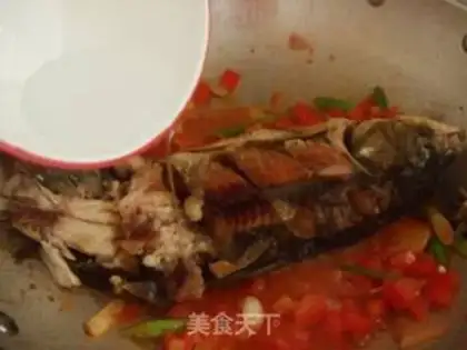 Make Tomato fried fish step 7