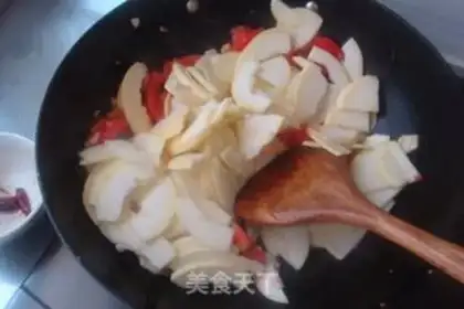 Make Tomato fried melons step 5
