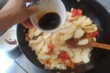 Make Tomato fried melons step 6