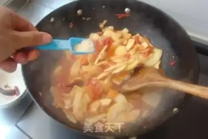 Make Tomato fried melons step 7