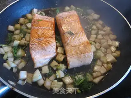 Make Fried salmon step 11