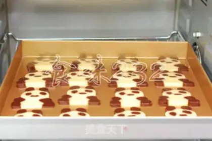 Make Panda cookies step 15