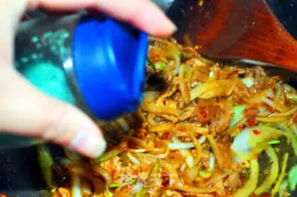 Make Onion chili step 6