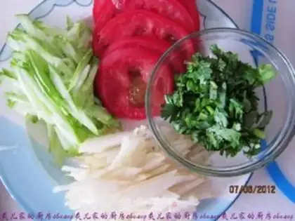 Make Cold noodles step 3