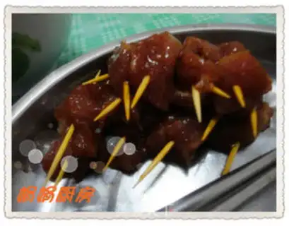 Make Fried toothpick pork step 4