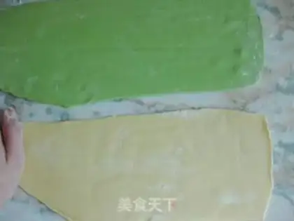 Make Double-coloured buns step 6