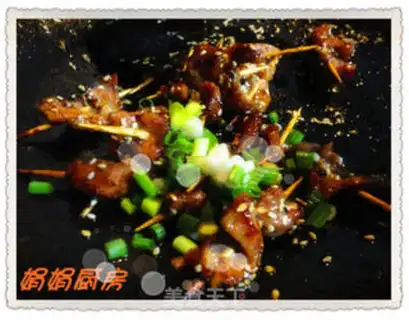Make Fried toothpick pork step 7