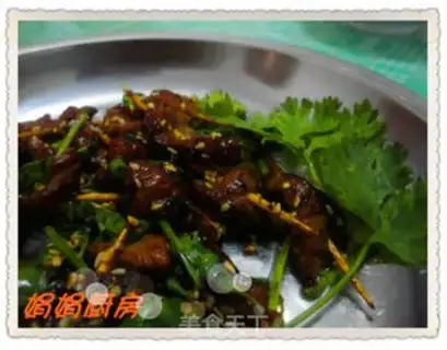 Make Fried toothpick pork step 8