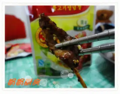 Make Fried toothpick pork step 10