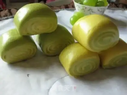 Make Double-coloured buns step 11