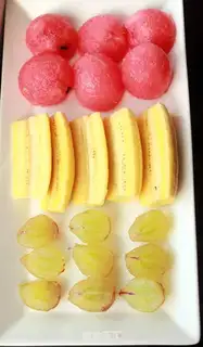 Make Three-colour fruit beams step 1