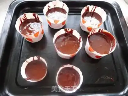 Make Chocolate lava cake step 5