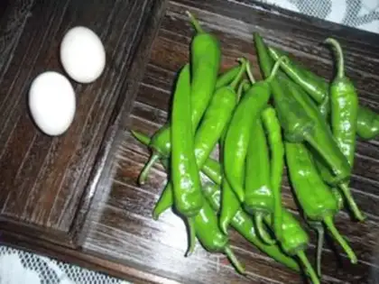 Make Hot pepper eggs step 0