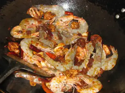 Make Onion spicy shrimp step 6