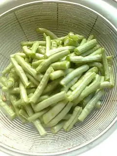 Make Fried beans step 1