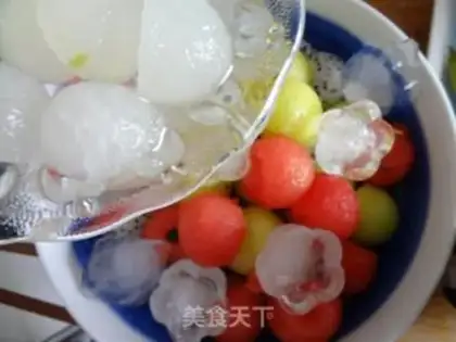 Make Ice melon ball step 10