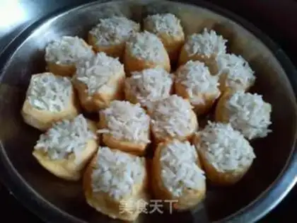 Make The rice tofu step 4