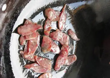 Make lentils fried sausage step 5