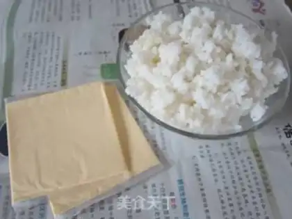 Make Cheese rice step 1