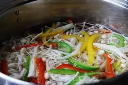 Make Frozen needle mushrooms step 2