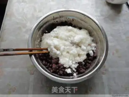 Make A red bean-meat popsicle step 8