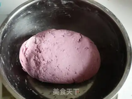 Make The green potato tea buns step 4