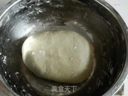 Make The green potato tea buns step 7