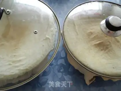 Make The green potato tea buns step 9